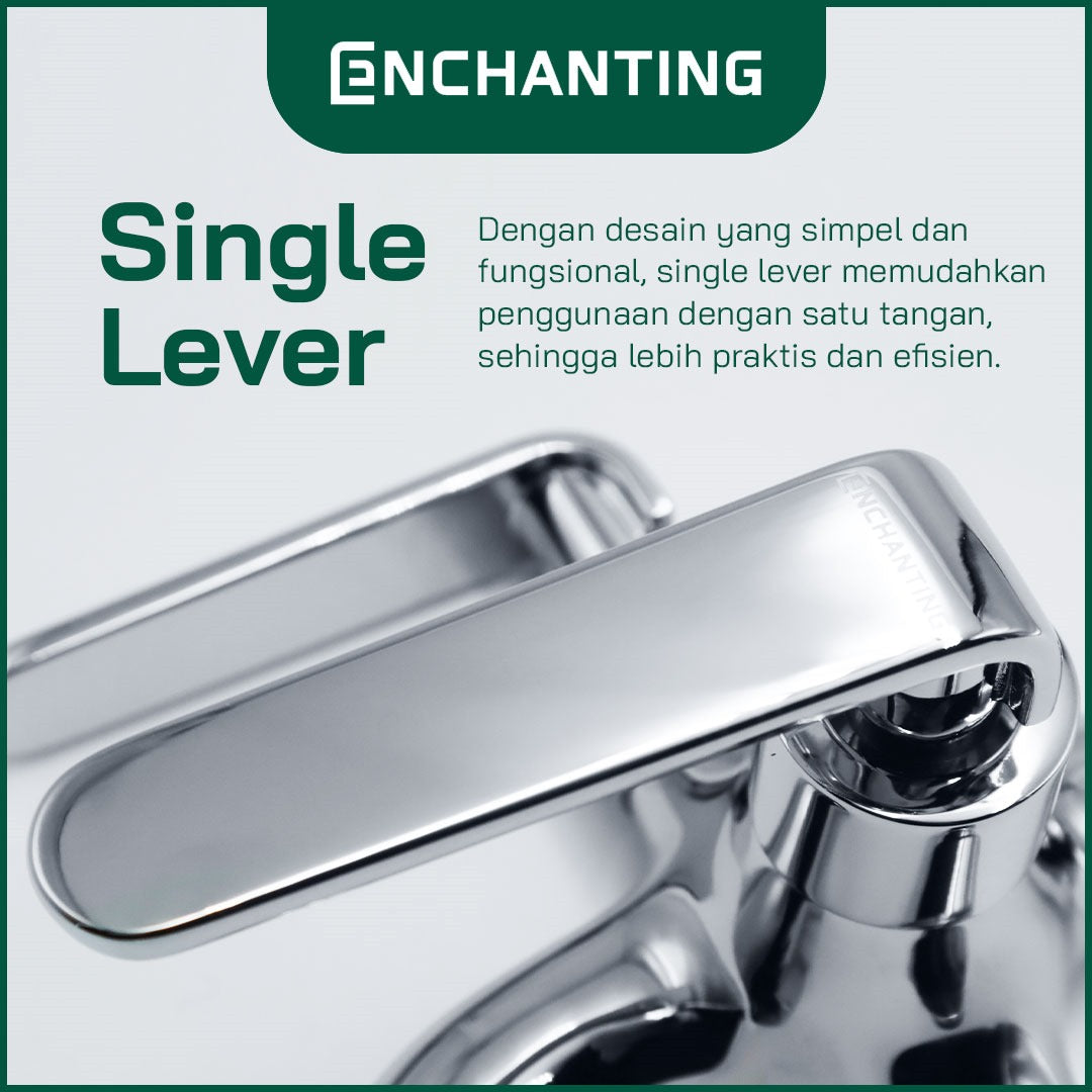 ENCHANTING Kran Cabang Shower Europe Enchanting Air Dingin Bahan Kuningan E1511N & E1511S