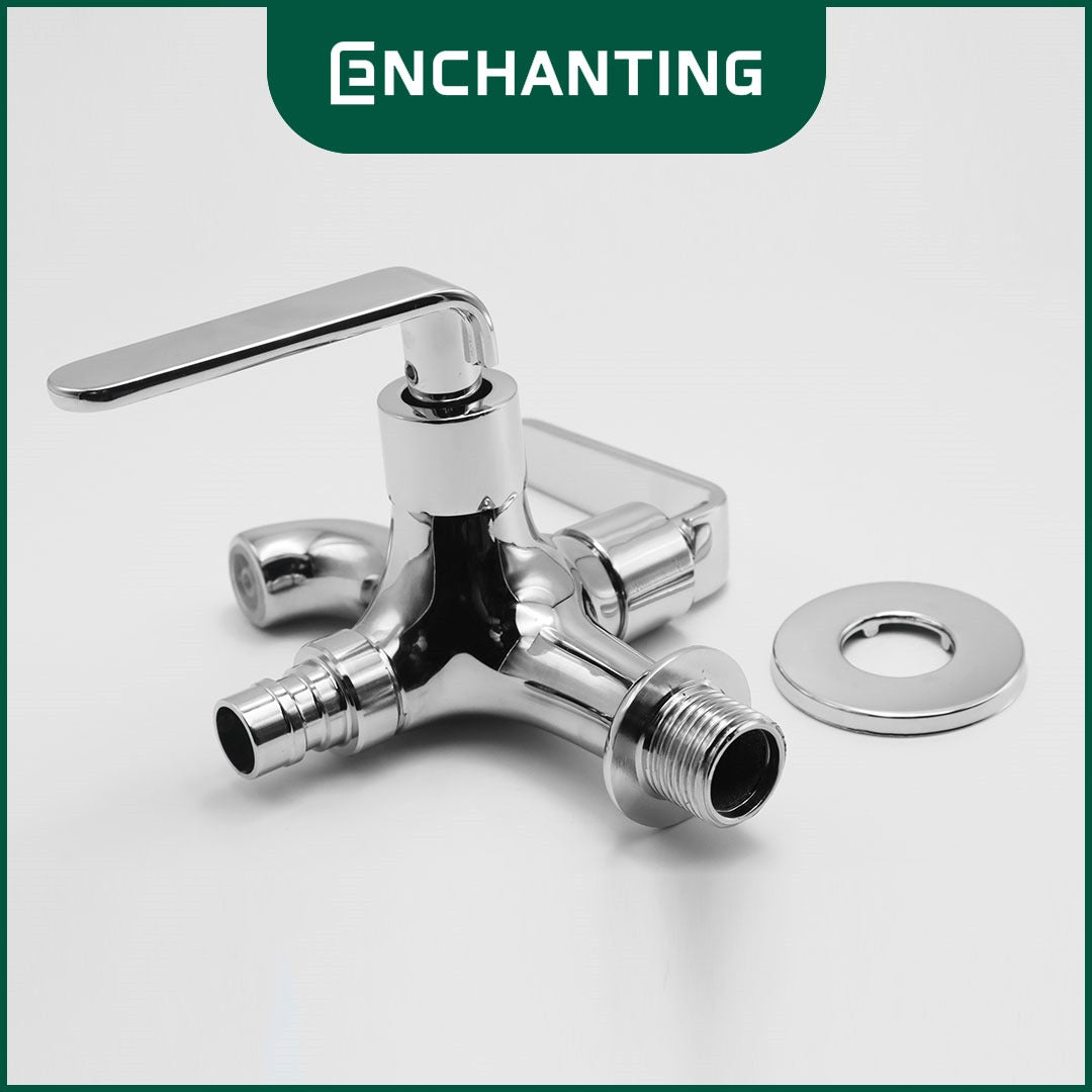 ENCHANTING Kran Cabang Shower Europe Enchanting Air Dingin Bahan Kuningan E1511N & E1511S