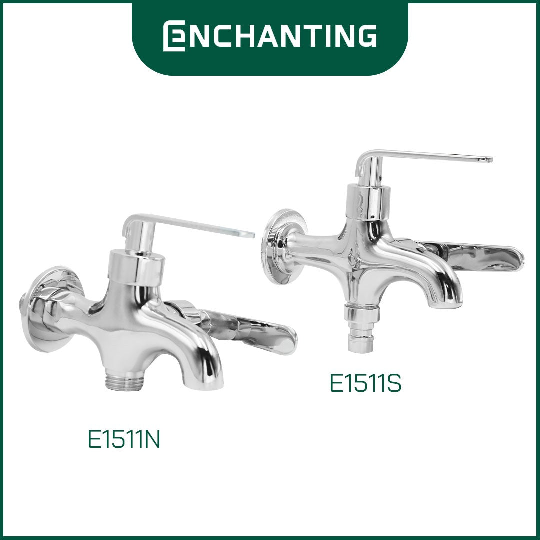 ENCHANTING Kran Cabang Shower Europe Enchanting Air Dingin Bahan Kuningan E1511N & E1511S