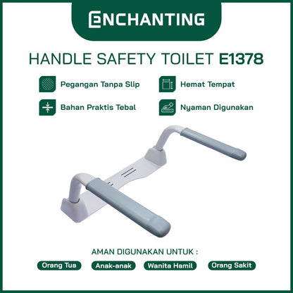 ENCHANTING Handle Safety Toilet Alat Bantu Duduk Toilet Pegangan tanpa slip Europe Enchanting E1378