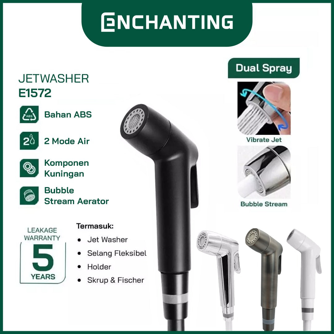 Toilet Shower Jet Washer Europe Enchanting E1572 Dual 2 Spray