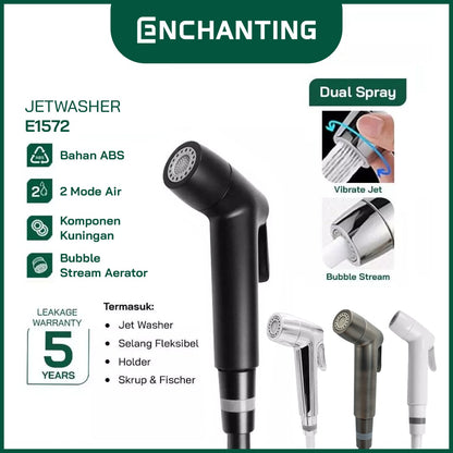 Toilet Shower Jet Washer Europe Enchanting E1572 Dual 2 Spray
