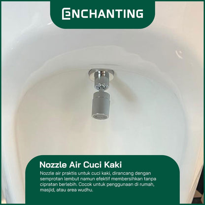 ENCHANTING Wastafel & Pencuci Kaki Standing Wudhu Basin Complete dengan Keran Washtafel Cuci tangan material Ceramic White E1377 / E1379 Bergaransi