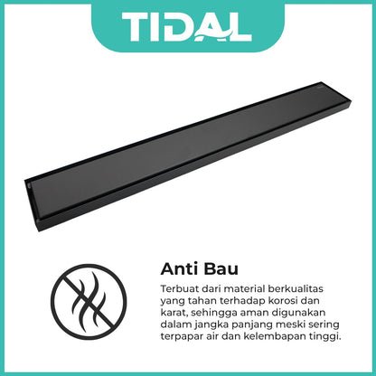 TIDAL Smart Long Floor Drain Saringan Got Stainless Steel Panjang 60cm TD151