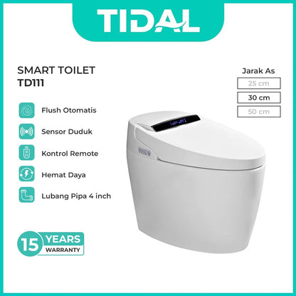 Smart Toilet / Kloset Duduk Full Automatic System Tidal TD111