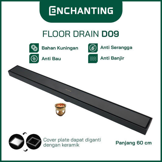 Smart Long Floor Drain Saringan Got Europe Enchanting D09 Panjang 60cm