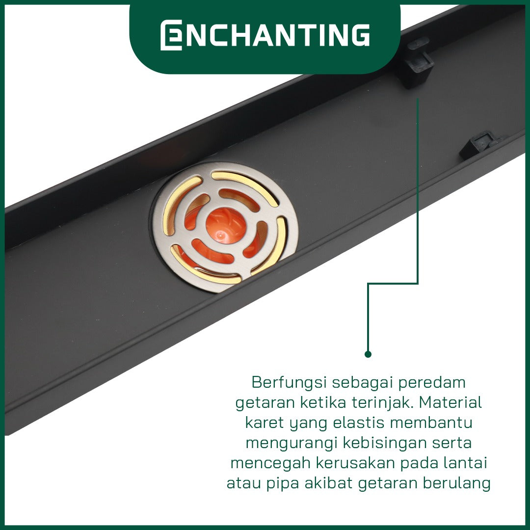 Smart Long Floor Drain Saringan Got Europe Enchanting D09 Panjang 60cm