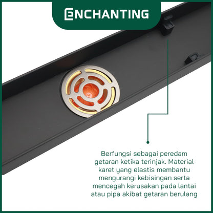 Smart Long Floor Drain Saringan Got Europe Enchanting D09 Panjang 60cm