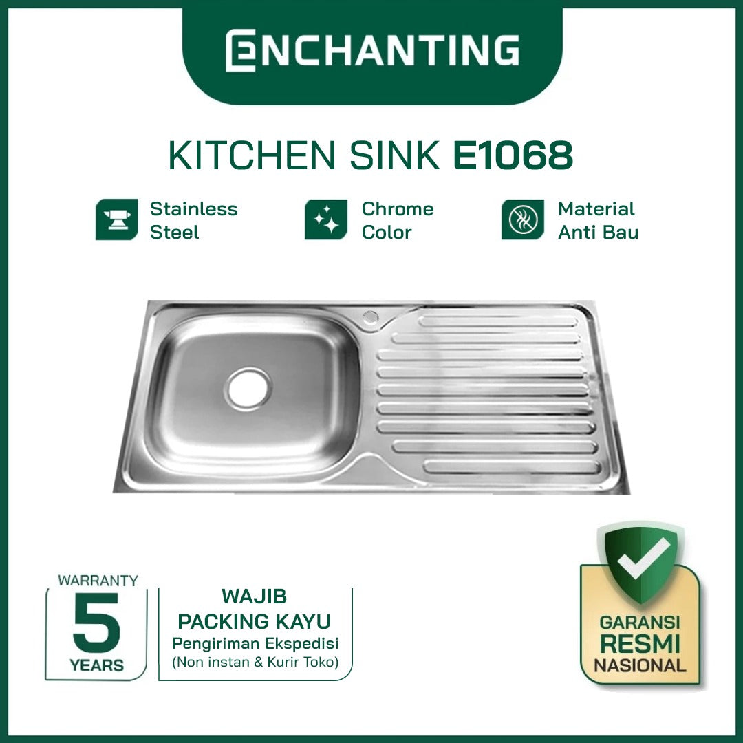 SET Kitchen Sink Bak Cuci Piring Europe Enchanting E1068SET