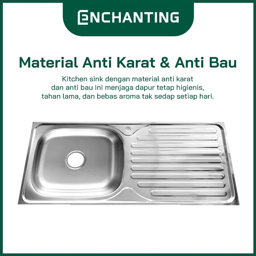 SET Kitchen Sink Bak Cuci Piring Europe Enchanting E1068SET