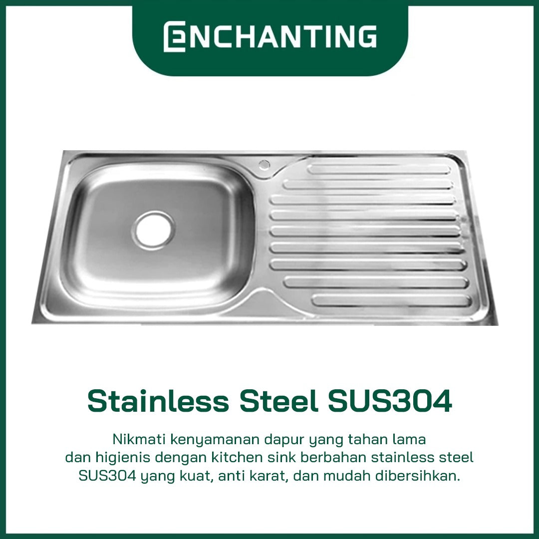 SET Kitchen Sink Bak Cuci Piring Europe Enchanting E1068SET