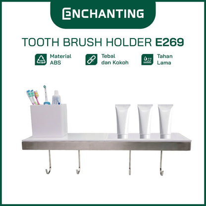 ENCHANTING Tooth Brush Holder Material ABS Minimalis Tebal Kokoh Praktis dan Fungsional Europe Enchanting E267/E269