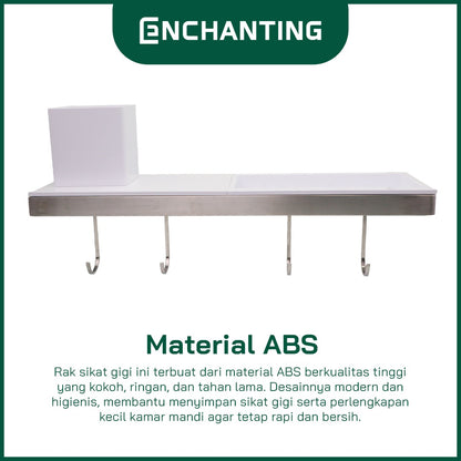 ENCHANTING Tooth Brush Holder Material ABS Minimalis Tebal Kokoh Praktis dan Fungsional Europe Enchanting E267/E269