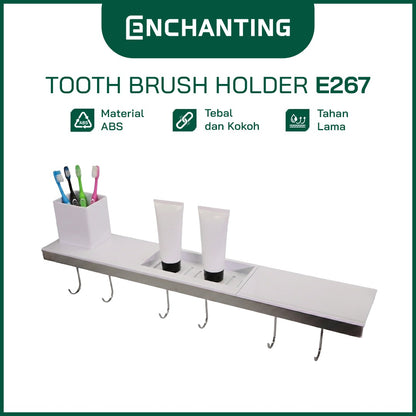 ENCHANTING Tooth Brush Holder Material ABS Minimalis Tebal Kokoh Praktis dan Fungsional Europe Enchanting E267/E269