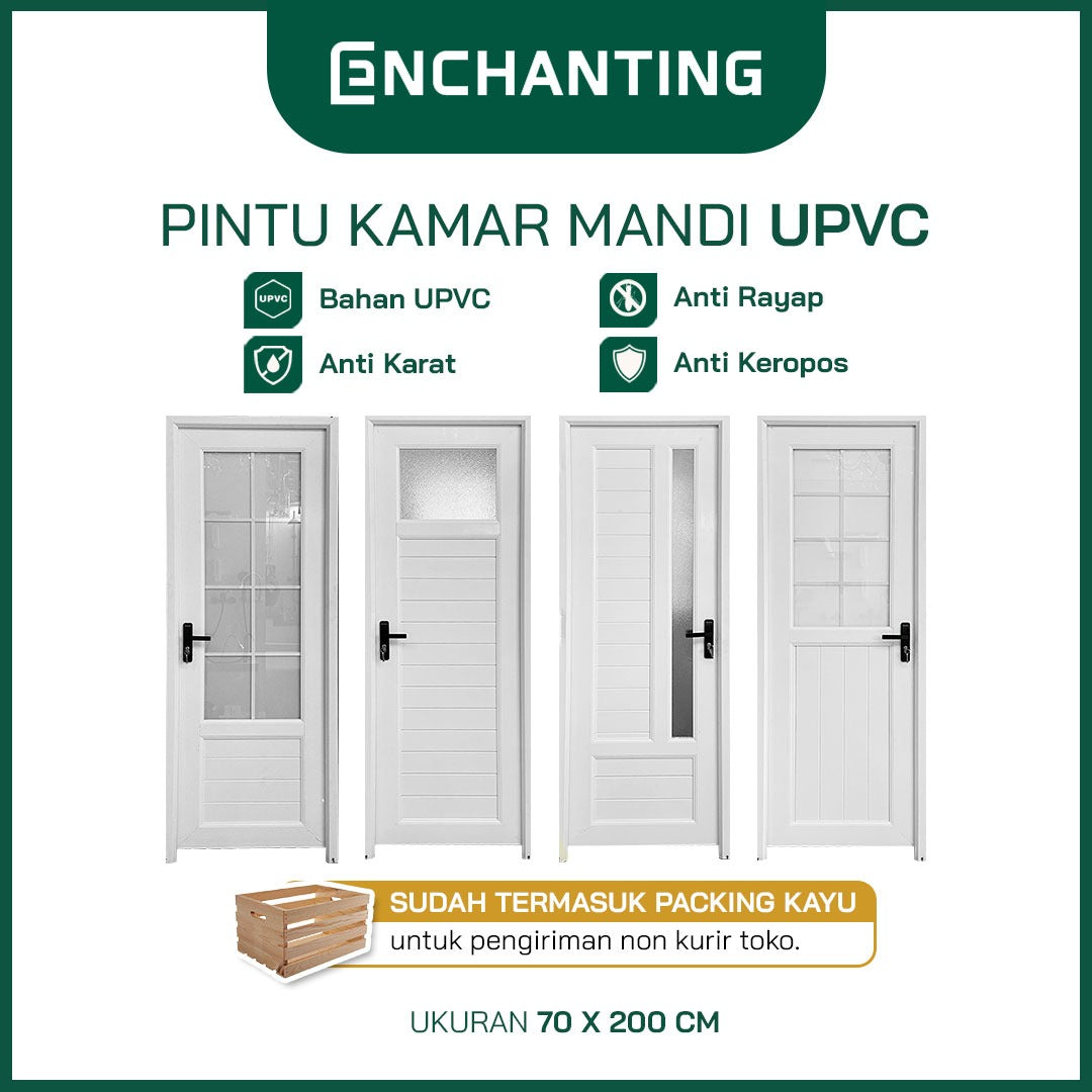 ENCHANTING Set Pintu Rumah UPVC Modern Minimalist Europe Enchanting GR Series
