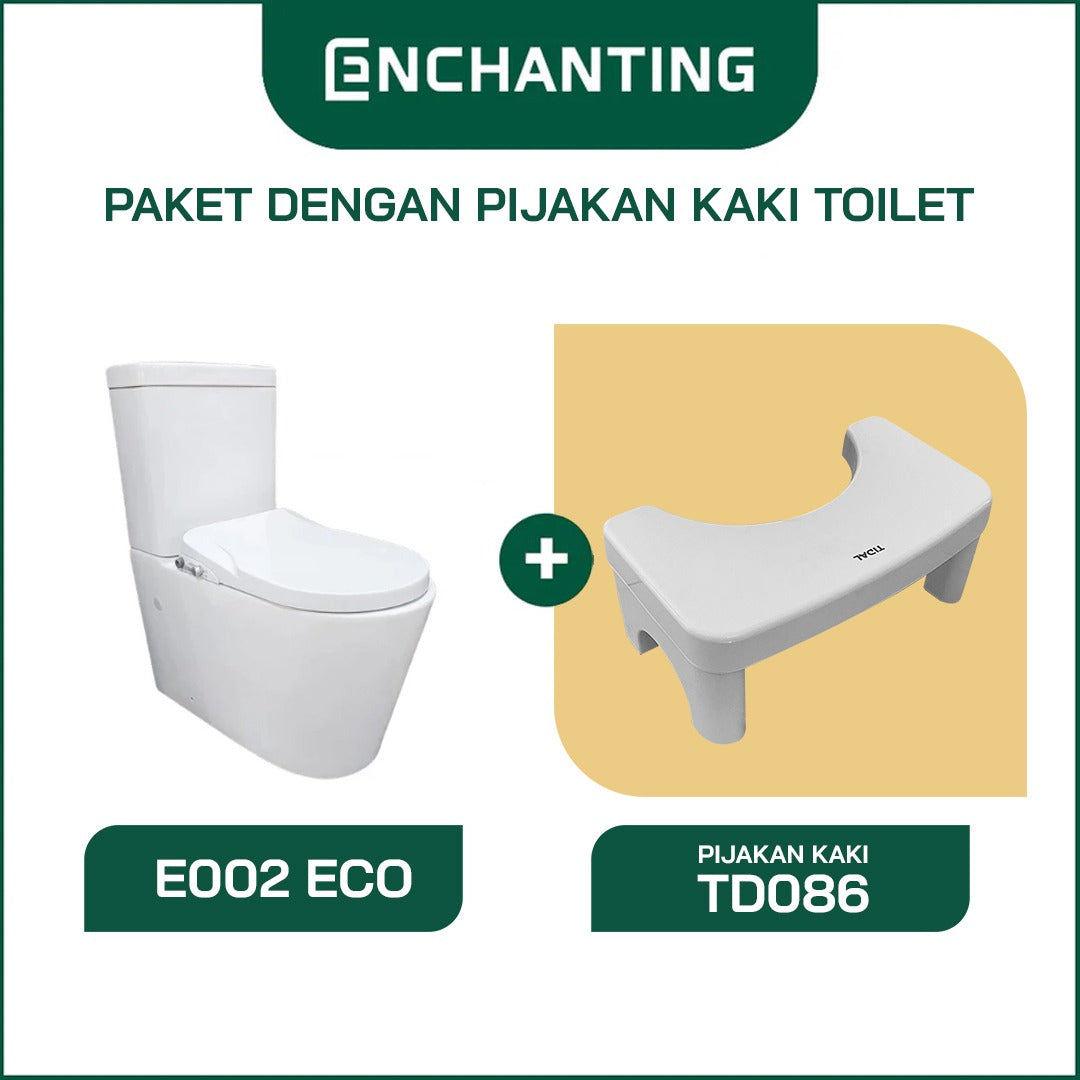 Toilet / Kloset Duduk Keramik Europe Enchanting E002Eco