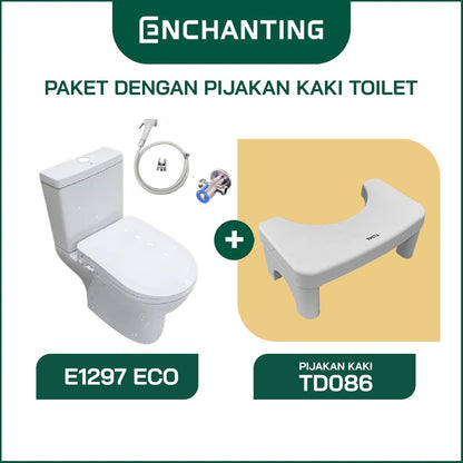 Toilet / Kloset Duduk Europe Enchanting E1297Eco