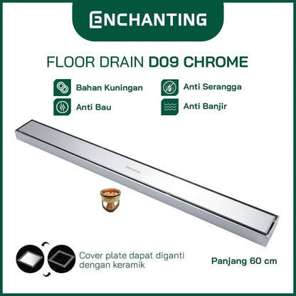 Smart Long Floor Drain Saringan Got Europe Enchanting D09 Panjang 60cm