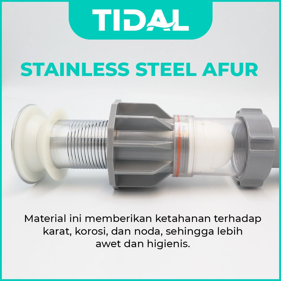 Afur + Selang Saluran Pembuangan Air Wastafel TIDAL TD070