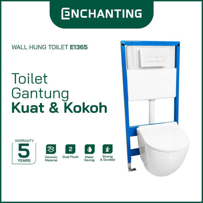 Wall Hung Toilet / Kloset Duduk Gantung Europe Enchanting E1365