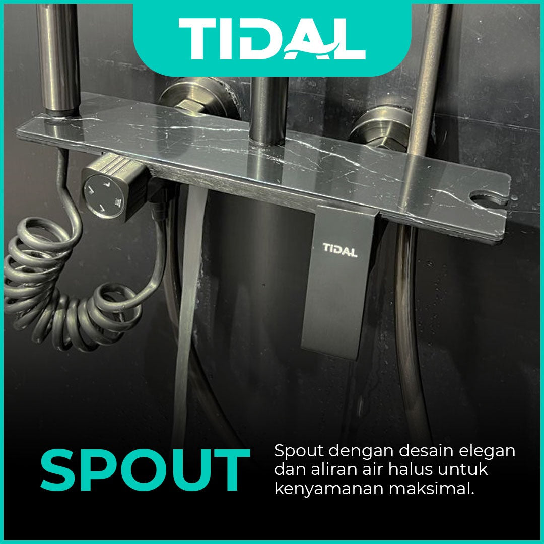 Paket Shower Tiang Set Mandi Lengkap Tidal TD189 Modern Minimalis