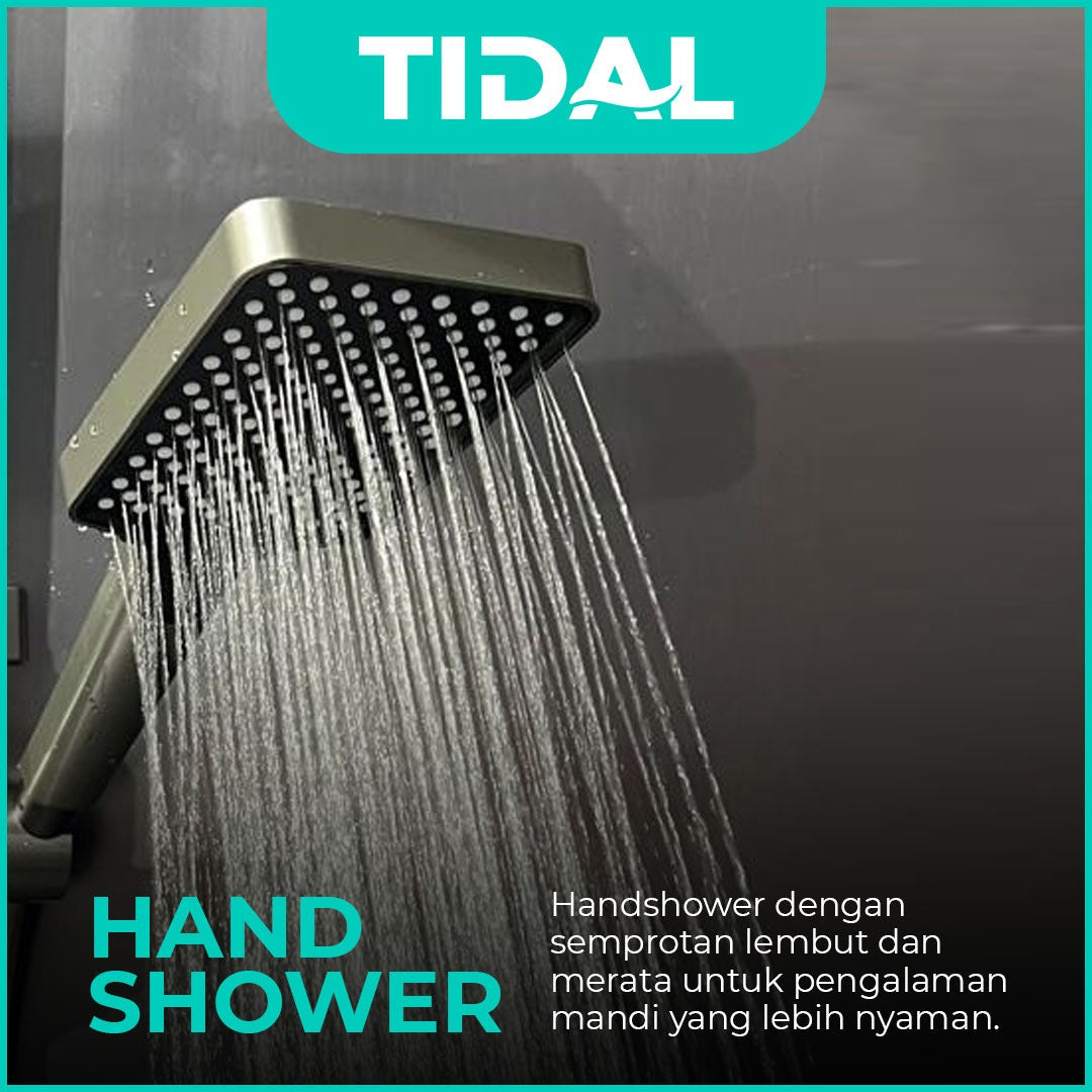 Paket Shower Tiang Set Mandi Lengkap Tidal TD189 Modern Minimalis