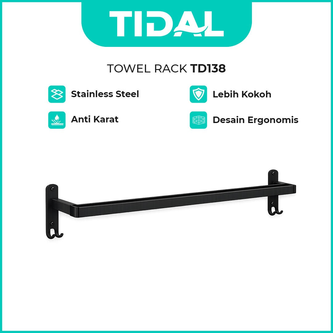 Rak Tempat Handuk Stainless Tidal TD138