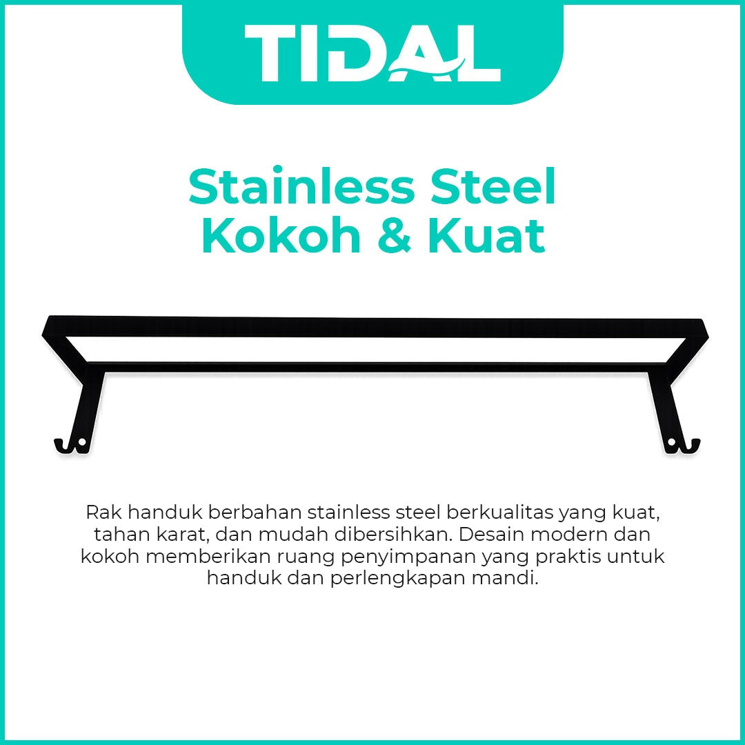 Rak Tempat Handuk Stainless Tidal TD138