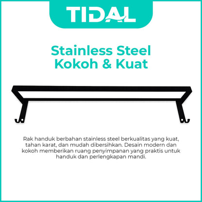 Rak Tempat Handuk Stainless Tidal TD138