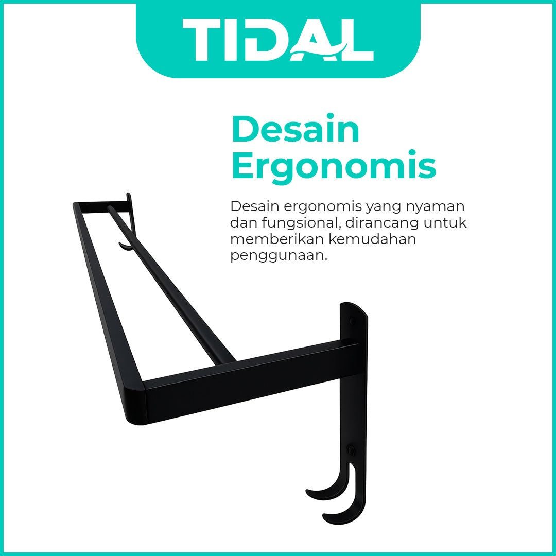 Rak Tempat Handuk Stainless Tidal TD138