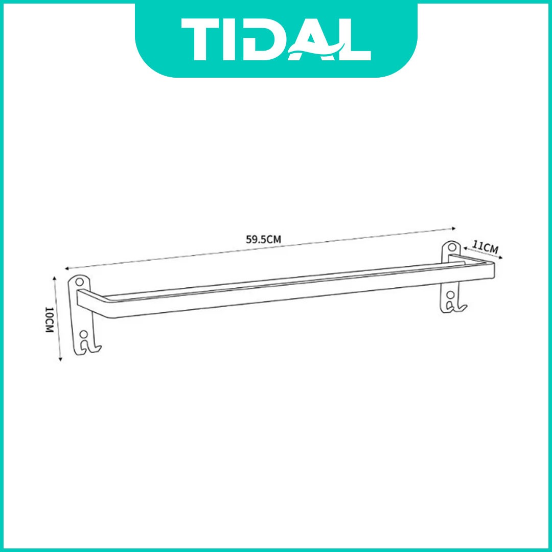 Rak Tempat Handuk Stainless Tidal TD138