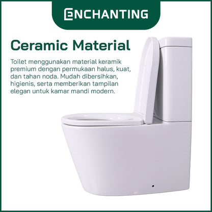Toilet / Kloset Duduk Keramik Europe Enchanting E002Eco