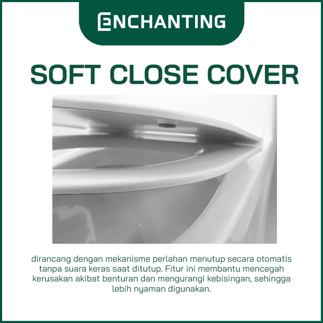 Toilet / Kloset Duduk Keramik Europe Enchanting E002Eco