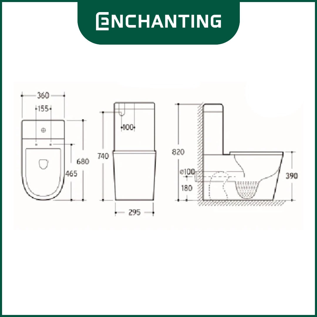 Toilet / Kloset Duduk Europe Enchanting E002