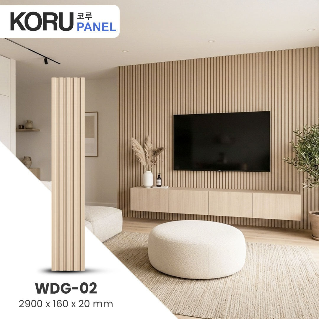 KORU WPC Wall Panel Kayu Wood Series - WDG Kayu Wood Series 8mm