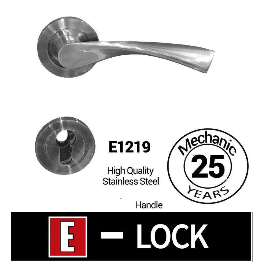 Handle / Gagang Pintu Stainless Elock Europe Enchanting E1219 Garansi 25 Tahun
