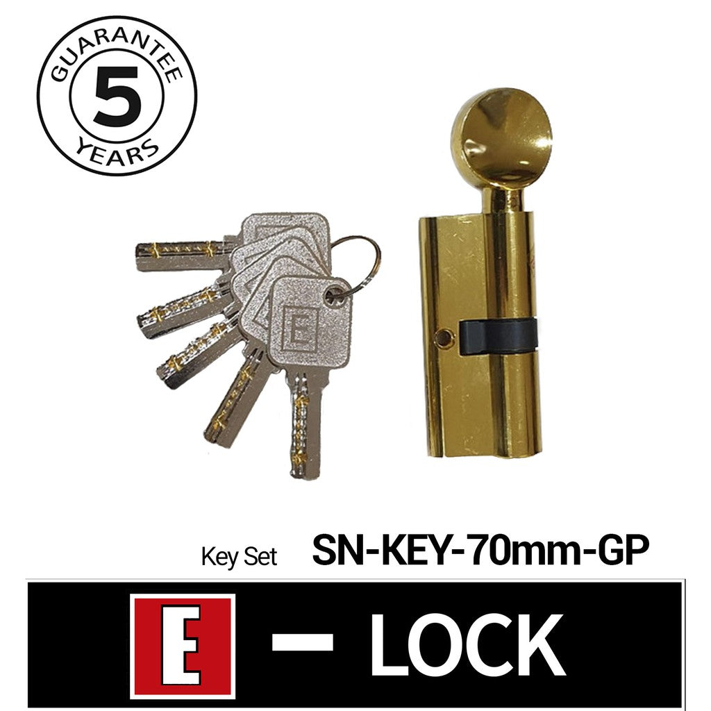 Silinder Anak Kunci Pintu/Isi kunci Model Putar Europe Enchanting Elock 70mm
