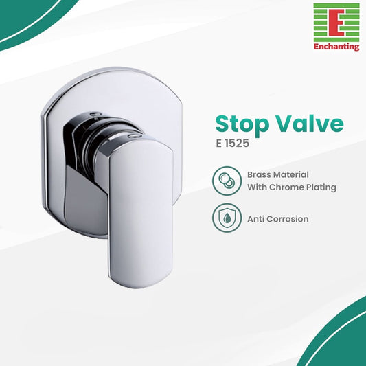 Stop Valve Kran Shower Europe Enchanting E1525