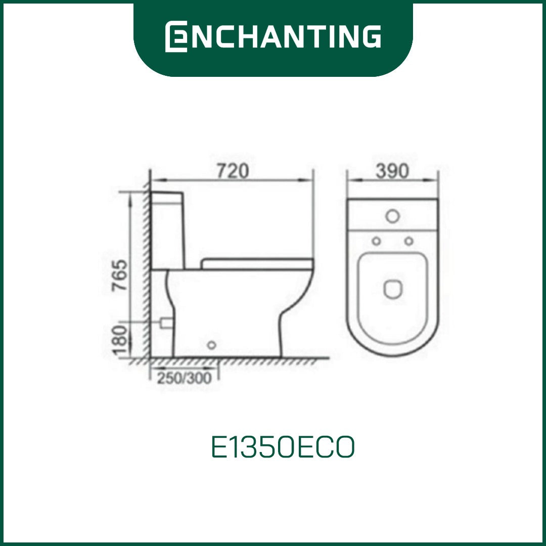 Toilet / Kloset Duduk Europe Enchanting E1350ECO