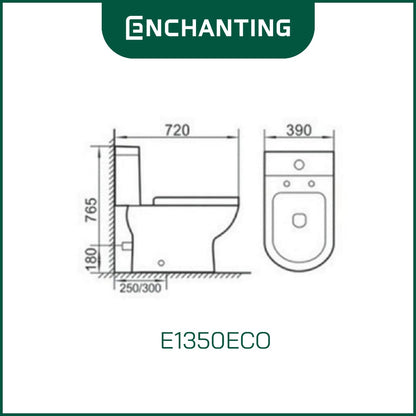 Toilet / Kloset Duduk Europe Enchanting E1350ECO
