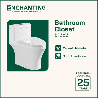 Toilet / Closet Duduk Plus Cover Europe Enchanting E1352