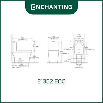 Enchanting Toilet / Kloset Duduk E1352 ECO