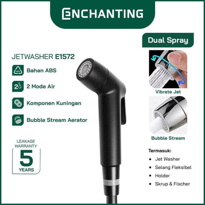 Toilet Shower Jet Washer Europe Enchanting E1572 Dual 2 Spray