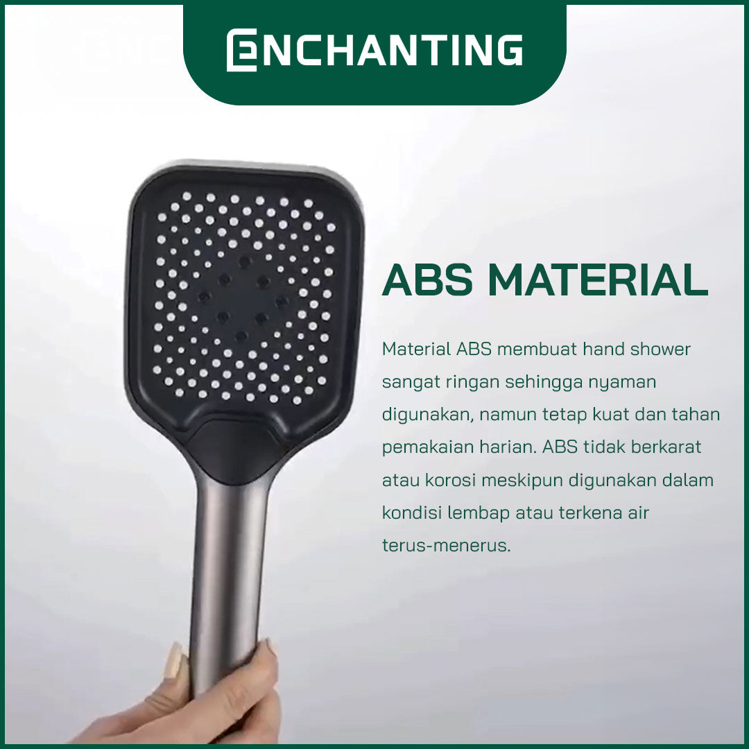 Hand Shower Mandi Hitam Minimalis Europe Enchanting E1588