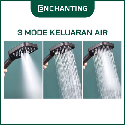 Hand Shower Mandi Hitam Minimalis Europe Enchanting E1588