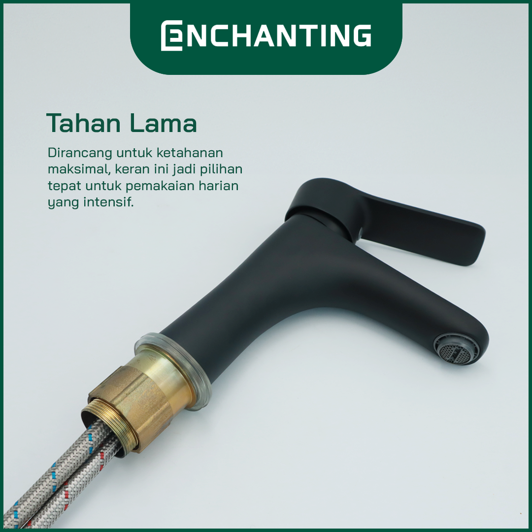 ENCHANTING Kran Air Kamar Mandi Wastafel Panas Dingin Europe Enchanting E1579