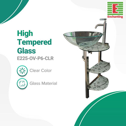 Wastafel Cuci Tangan Kaca Minimalis Enchanting high luxury E225