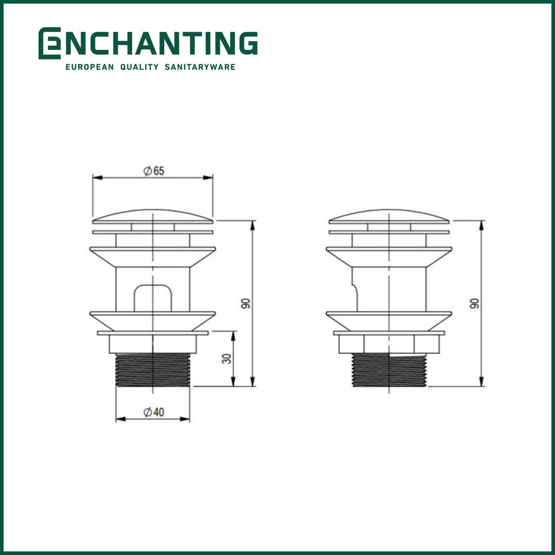 Pop Up Wastafel Afur Europe Enchanting ES12N