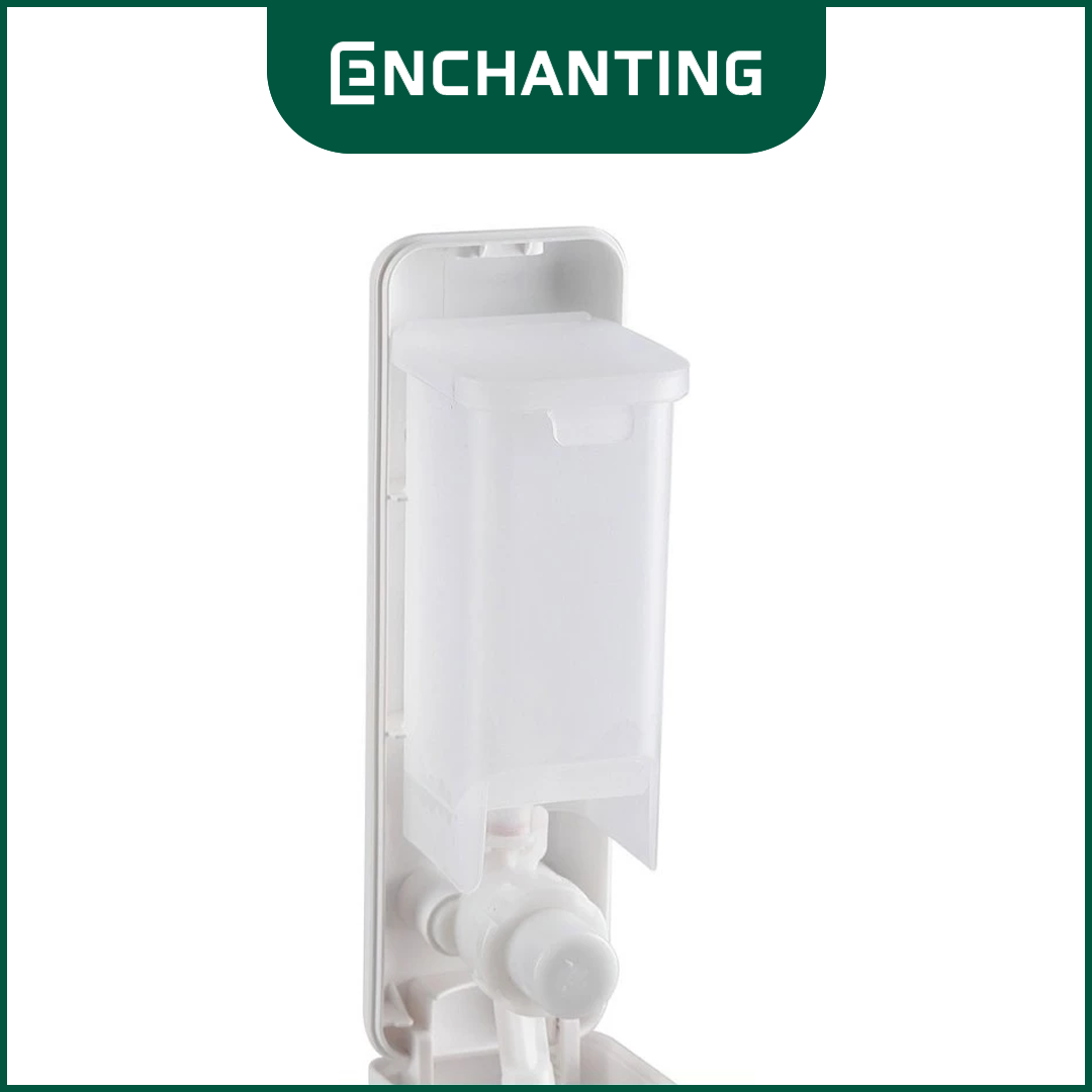 ENCHANTING Tempat Sabun Cair E1603 Liquid Soap Dispenser 250 Ml ABS White Grey