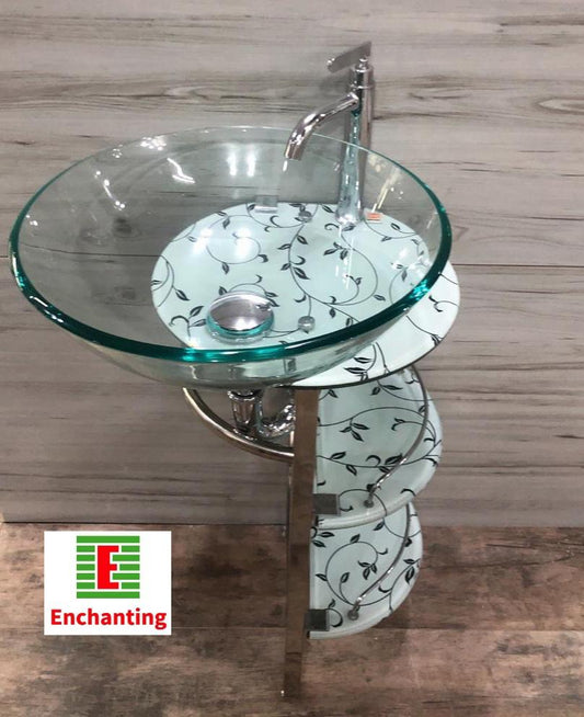 Wastafel Cuci Tangan Kaca Minimalis Enchanting high luxury E225
